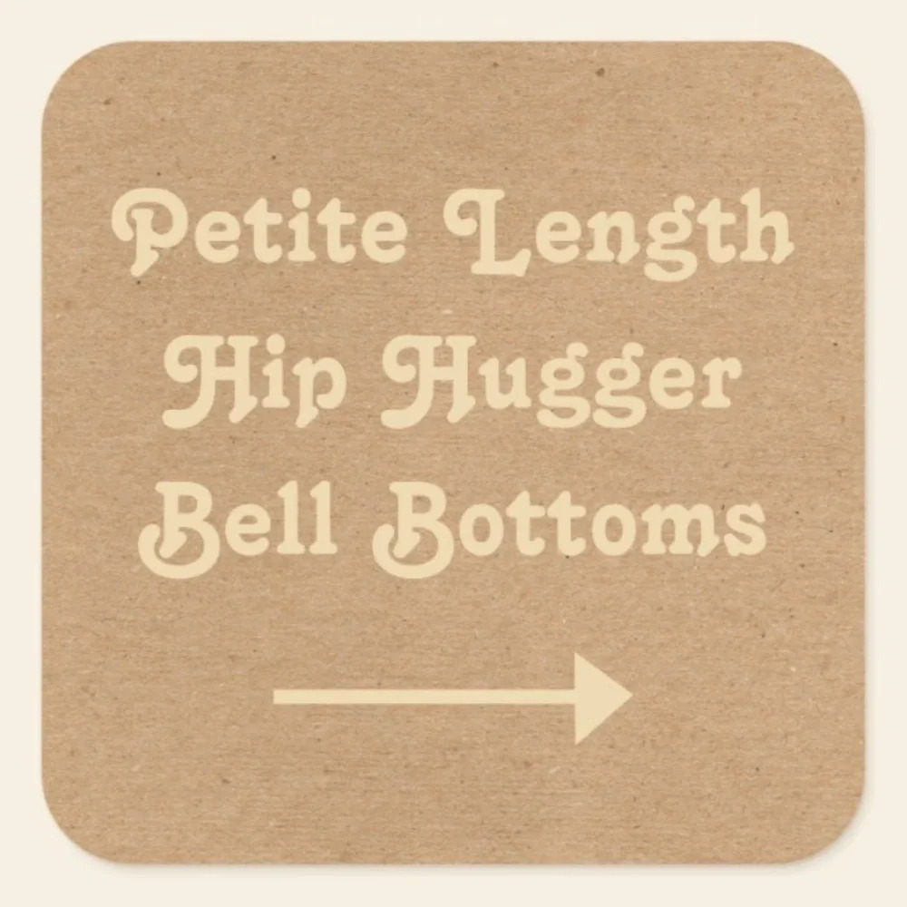 PETITE LENGTH HIP HUGGER BELL BOTTOMS